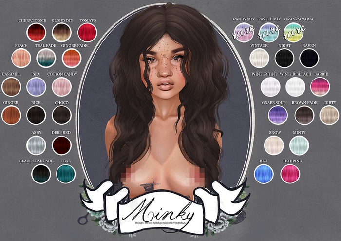 Blues. Minky - Pastel Mix RARE