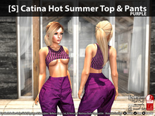 [S] Catina Hot Summer Top & Pants Purple