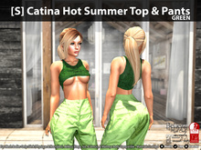 [S] Catina Hot Summer Top & Pants Green