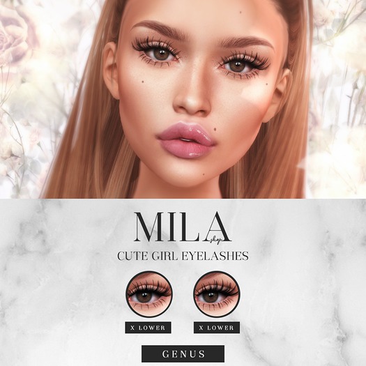 . MILA . Cute Girl Eyelashes (Genus)