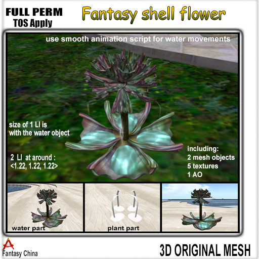 FC- FP Mesh Fantasy shell flower