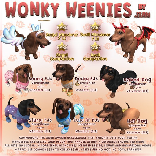 JIAN Wonky Weenies :: Devil Companion (BOX) RARE