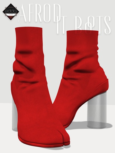 .::E.D.D.A::. Afrodit Boots {RED}  • Slink • Belleza • Maitreya •