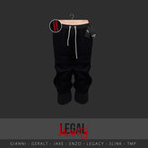 Legal Insanity - Leon capris sweats night/red