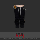 Legal Insanity - Leon capris sweats night/orange