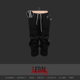Legal Insanity - Leon capris sweats black/white