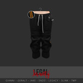 Legal Insanity - Leon capris sweats black/orange