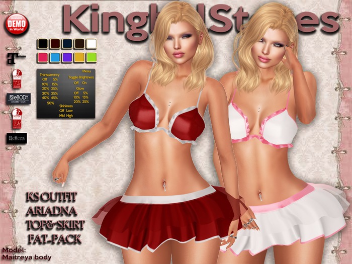 420 KS OUTFIT ARIADNA TOP&SKIRT FAT-PACK