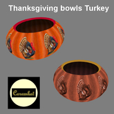 Thanksgiving bowls Turkey