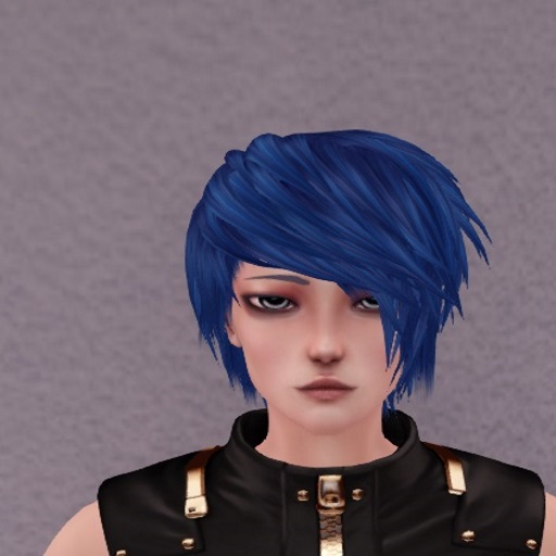 Alex Deep Blue Hair unisex