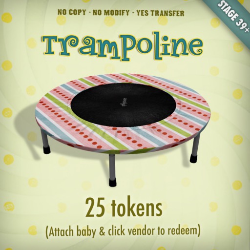 Zobby Token Toys - Smart Toy  Zooby Trampoline Red & Pink Dots