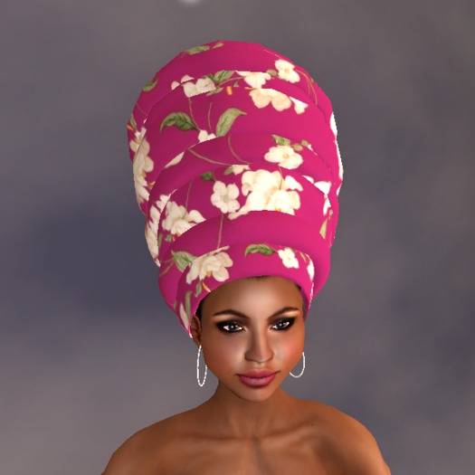 Queen Headwrap - Gardenias - Innovia Designs