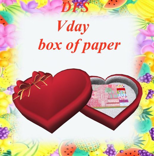 Second Life Marketplace - Vday box of paper DFS storage vendor crate fb