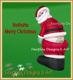 HoHo Mooning Santa RESIZE/TRANSFER