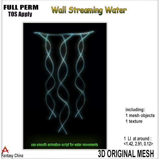 FC- FP Mesh Wall Streaming Water