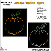 FC- FP Mesh Autumn Pumpkin Lights