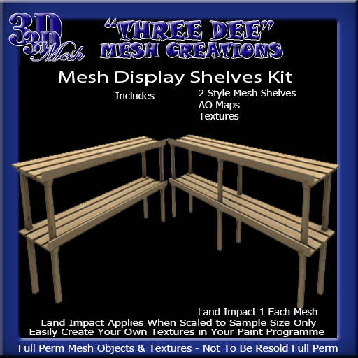 TD Mesh Display Shelves