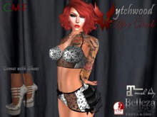 W-AD Occult Lingerie White Set
