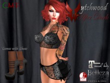 W-AD Occult Lingerie Gray Set