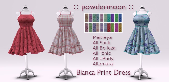powdermoon - Bianca Print Dress DEMO With HUD