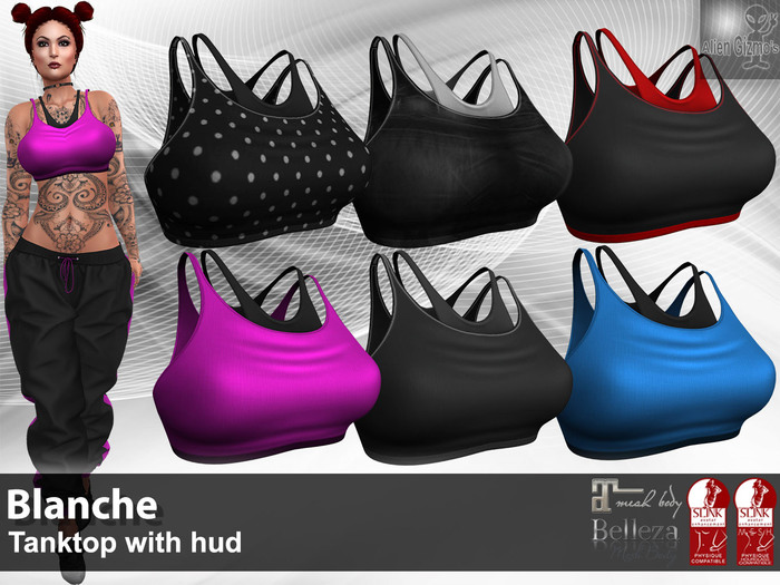 Blanche Tank Black