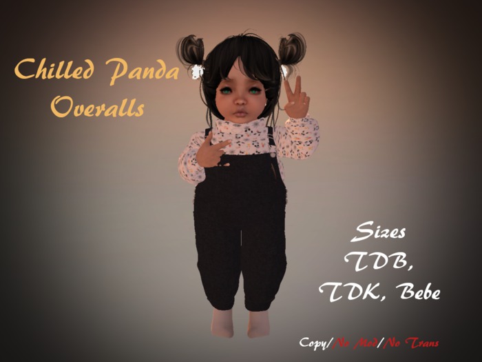 [B.S] Chilled Panda Overalls