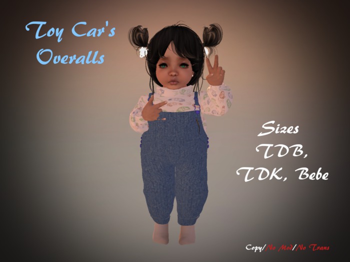 [B.S] Toy Cars Overalls