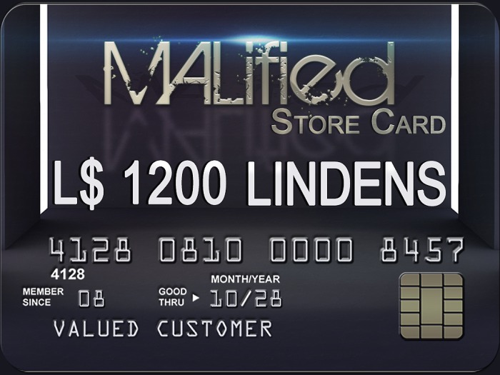 MALified - Store Card: L$1200