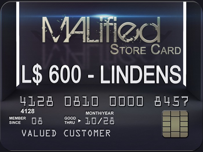 MALified - Store Card: L$600