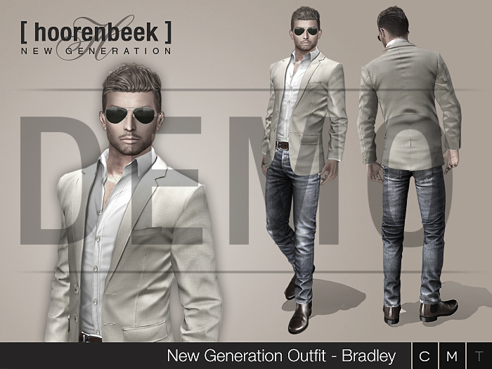 Complete Outfit - Bradley - Signature, Belleza, SLink, Classic Avatar - DEMO