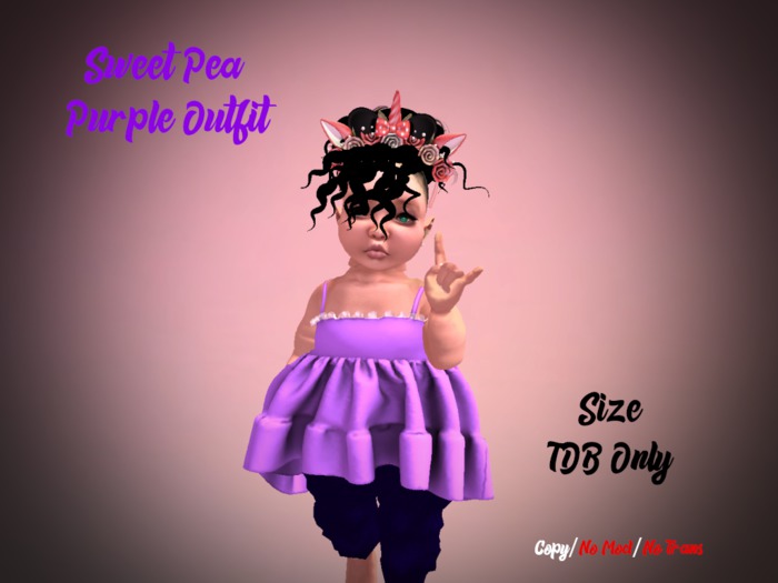 [B.S]  Sweet Pea Purple Outfit (TDB)