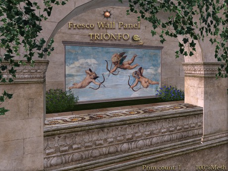 Second Life Marketplace - sH*Italian Fresco Wall Panel MARINA
