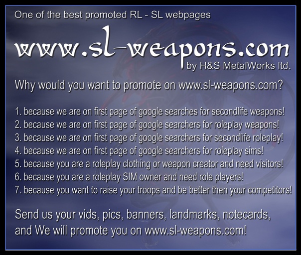 PROMOTE ON WWW.SL-WEAPONS.COM
