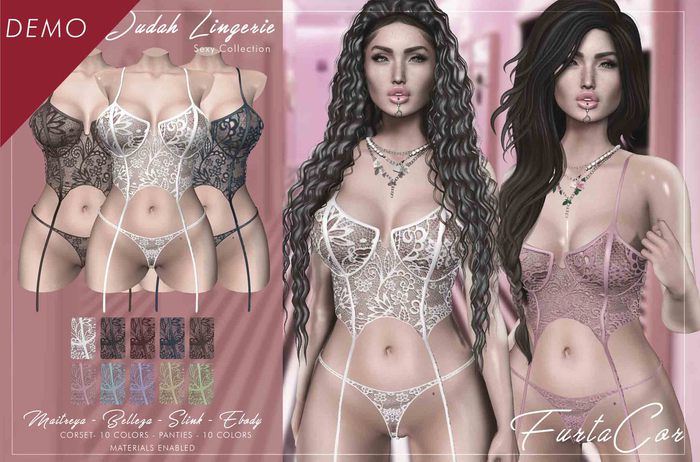 :::DEMO::::[FurtaCor Female] Duda Lingerie