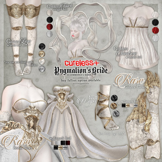 CURELESS[+] Pygmalion's Bride / M / Goddess Sundress / WHITE