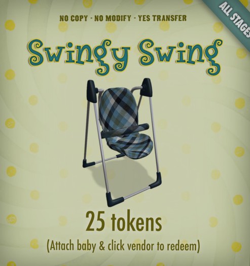 Zooby Token Toys - Smart Toy Zooby Swing Blue Plaid