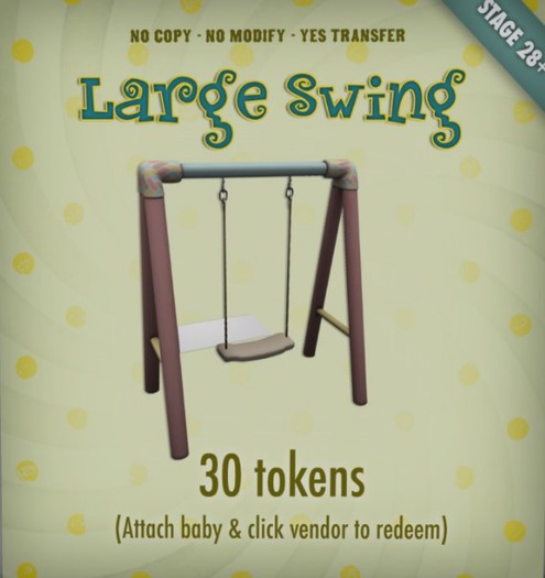 Zooby Token Toys - Smart Toy Zooby Outside Swing Pastel