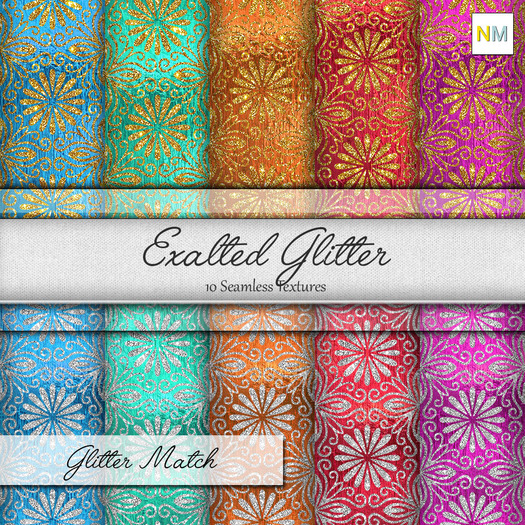 Exalted Glitter Matchup Kit 10 Seamless Textures NM