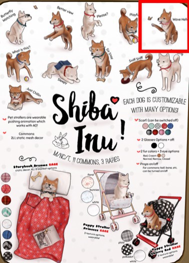 +Half-Deer+ Shiba Inu - Wave Hello (rez)