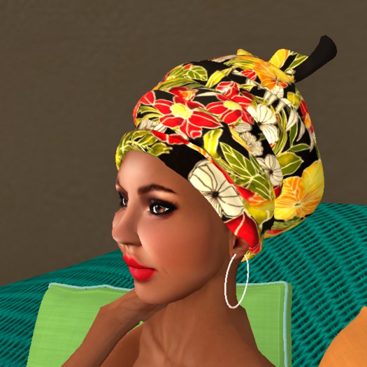 Tall Headwrap - Hibiscus Sunrise - Innovia Designs