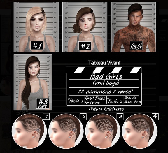 Tableau Vivant \\ Bad Girls & Boys - Reds