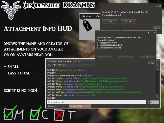 (U)LD ~ Attachment Info HUD