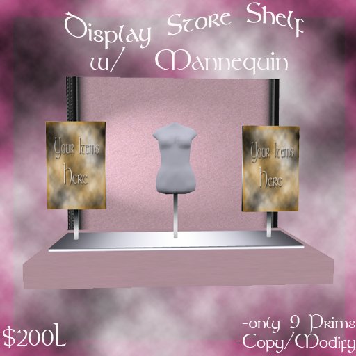 [N.O.L] Display Shelf w/ Mannequin