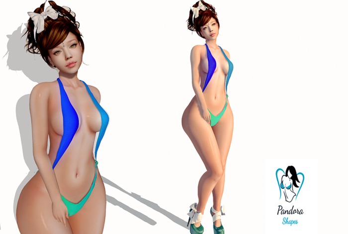 Sophia[Pandora Shapes ] Genus babyface Premium < Shapes  2Skins tones Hair and Hairbase included