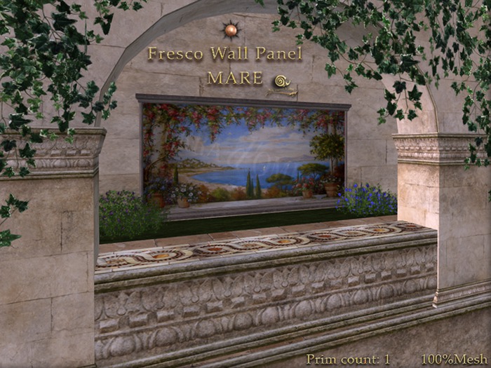 sH*Italian Fresco Wall Panel MARE