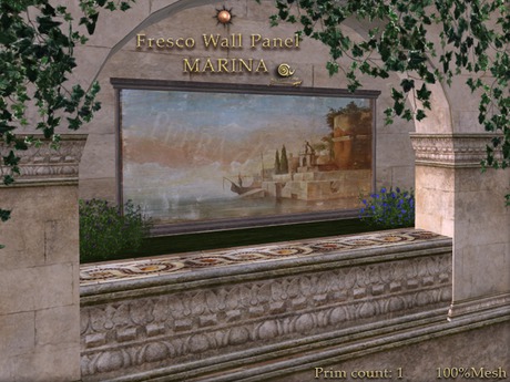 Second Life Marketplace - sH*Italian Fresco Wall Panel LEDA3