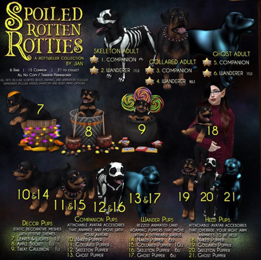 JIAN Spoiled Rotties 6. Ghost Adult Wanderer RARE