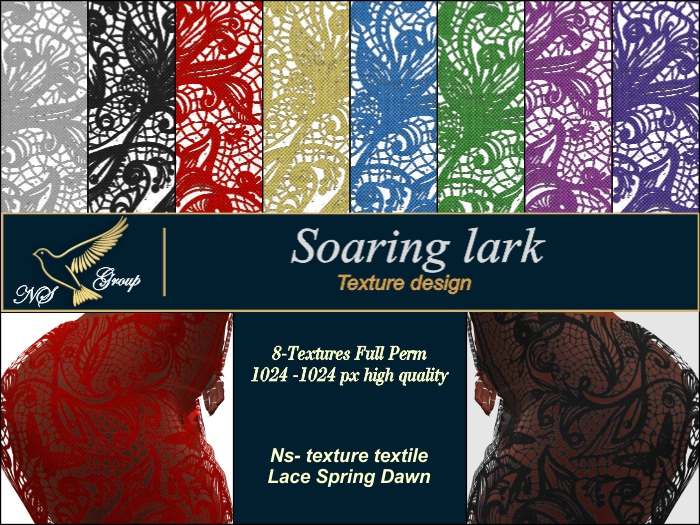 Ns-texture textile Lace Spring Dawn