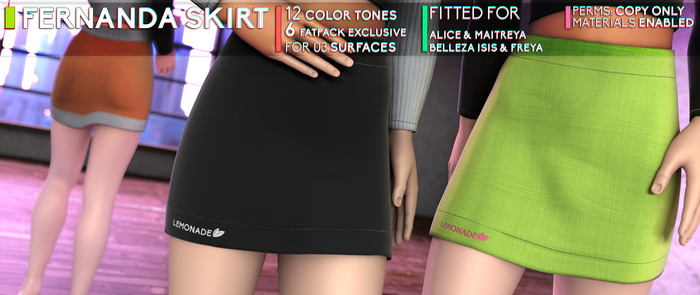 [LEMONADE] FERNANDA SKIRT (Purple/Pink)