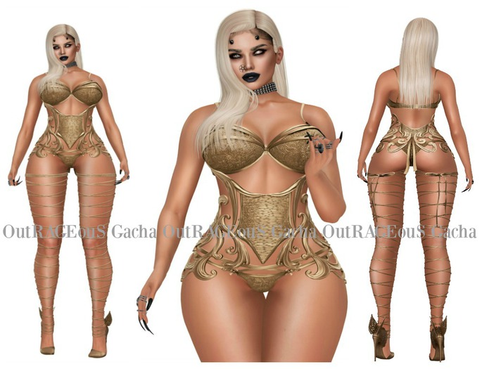 Angelberry - 4 Piece Set - Shine Gold